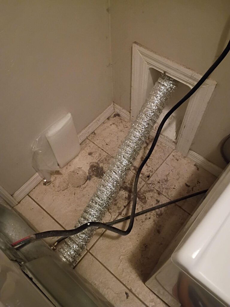 dryer vent lint cleaning