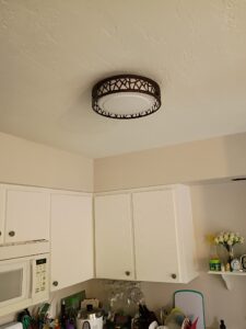 light fixture before