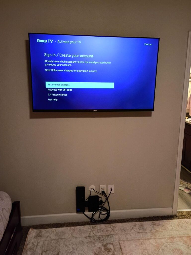 TV mounting